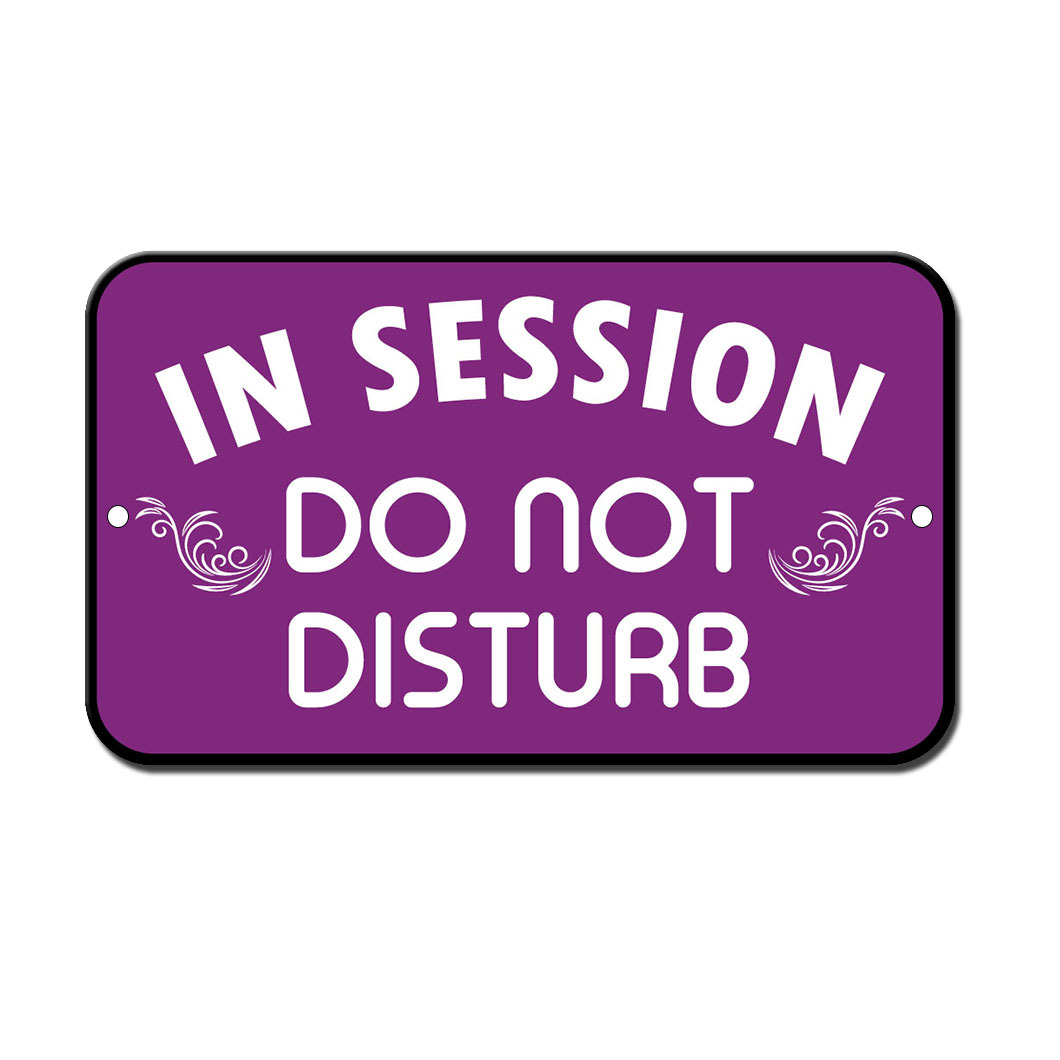 In Session Do Not Disturb Novelty Funny Metal Sign 8 in x 12 in | eBay