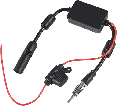 Universal Car Stereo FM Radio Antenna Signal Booster Amplifier Amp,12V Power Sup - Picture 2 of 12