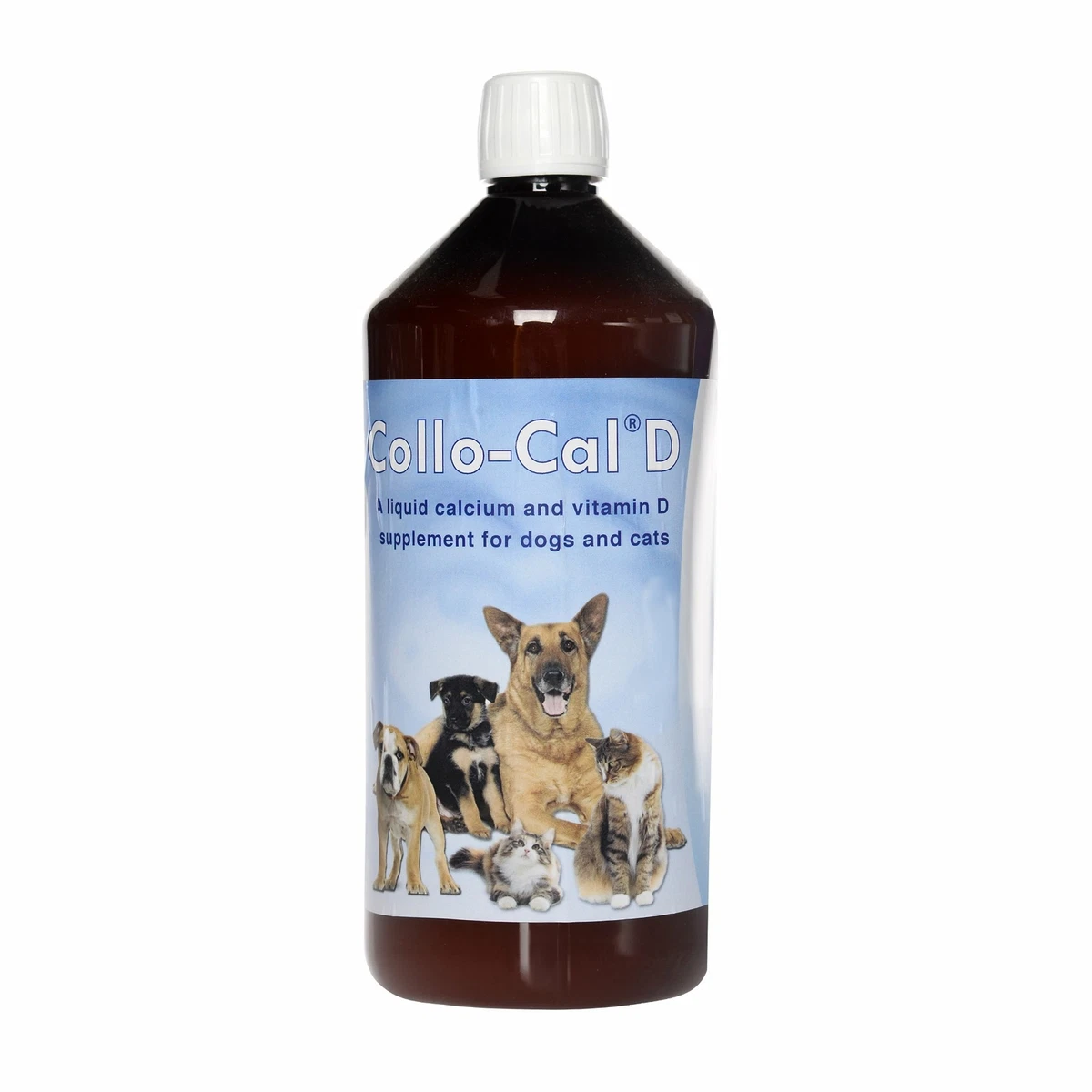 Collo Cal D For Cats Dogs Liquid Calcium Vitamin D Supplement 1 Litre