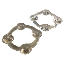 1 x GLAS KERZENHALTER 50er 60er 70er 4 Kerzen  Kerzenständer