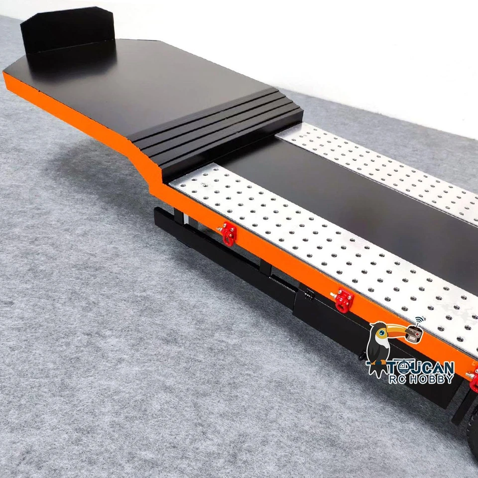 1:14 Metal 5 Axles Trailer Electric Tailboard Lifting Leg for RC Tractor Trucks - Image 2 of 3