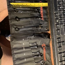 14 PC CRESENT LONG PATTERN HIGH POLISH WRENCH SET MM & SAE