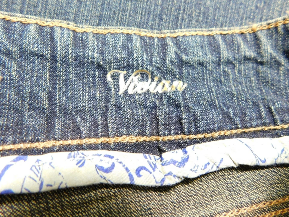 NWT Code Bleu Stretch Flare Leg Womens Blue Jeans Vivian Size 14 W34 L32 Rise 11 - Image 4 of 4