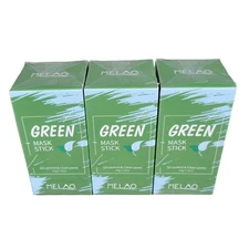 3 x Melao Green Tea Mask Stick Blackhead Remover Mask - EXP: 2/26