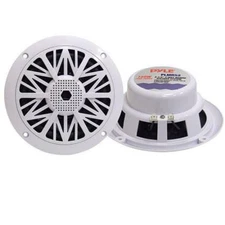 5.25" Marine Boat Speakers Pair Water White Flush Mount 5-1/4"five inch 2 NEW
