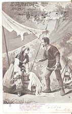 OPERA IL TROVATORE GIUSEPPE VERDI ACT 2 1904 CIRCULATED POSTCARD