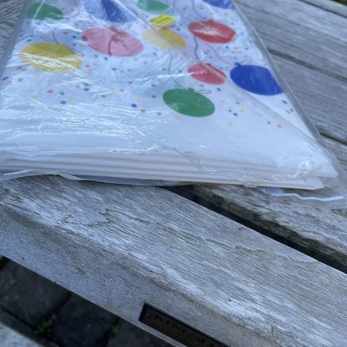 Plastic Tablecloth Tablecover Balloons Birthday Party Picnic 54x108 Heavy Duty - Bild 7 von 7
