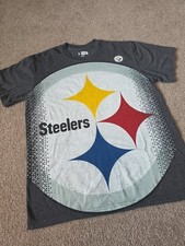 Vintage Y2k Team Apparel Pittsburgh Steelers Mens M BIG LOGO shirt