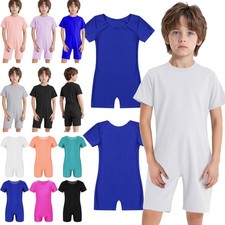 Outfits Girls Boys Special Needs Adaptive Set Round Neck Short Sleeve Jumpsuit
