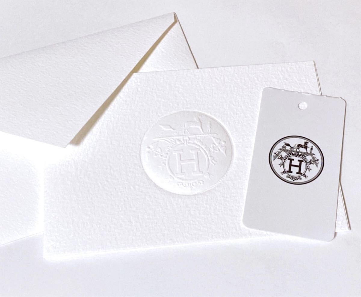 HERMES shopper for ties empty box message card cu… - image 10