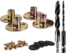 La Vane Leg Mounting Plates Kit, Furniture Attachment Hardware Fittings, Repair/