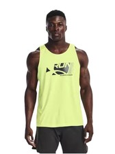 NEW UNDER ARMOUR Men's Coolswitch ATHLETIC Fitted Run Tank 1371130 911 X-Large