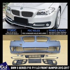 PRIMED FRONT BUMPER WITH PDC & WASHERS FOR BMW 5 SERIES F10 F11 LCI SE 2013-2017