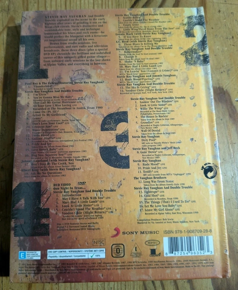 Stevie Ray Vaughan & Double Trouble – S.R.V. (3 CD / DVD Box Set 2012) New - Image 3 of 4
