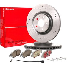 BREMBO SPORT Bremsscheiben 345mm CERAMIC Beläge WAKO Vorne für S4 A5 S5 Quattro