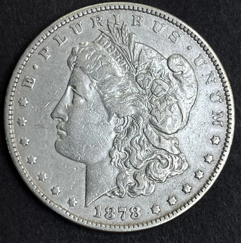 1878 7 TF REV 79 Morgan Silver Dollar XF