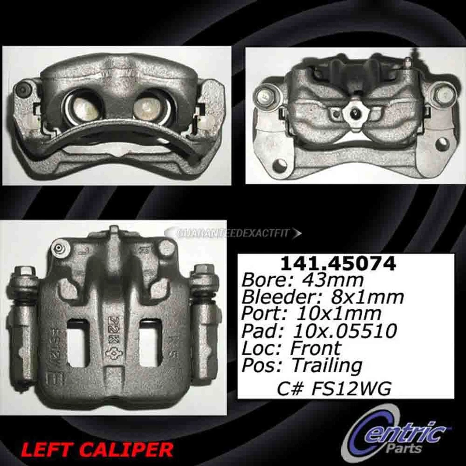 Pinza de freno delantera izquierda centrada para Mazda MPV 1996 1997 1998 Foto 4 de 4