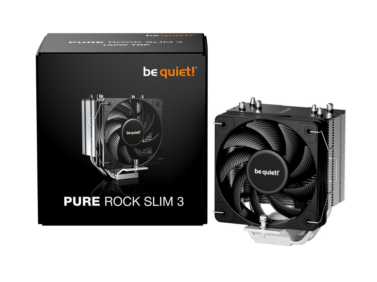 be quiet! Pure Rock Slim 3, CPU Cooler, 130 W TDP, 100 mm PWM be quiet! Fan, 3