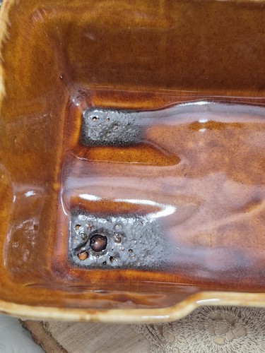 ANTIQUE Brush McCoy Brown Drip Glaze #39 Planter 1950's USA 9.5" x 6.5" x 3.5" - Picture 10 of 10