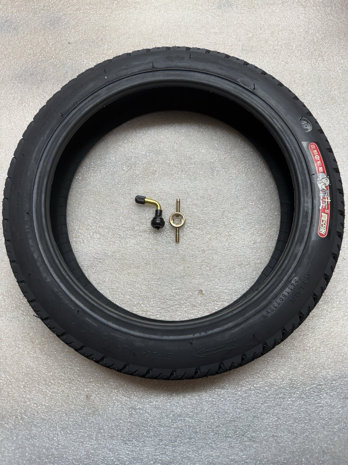 14X2.125 Tubeless Tire, 14 X 2.125 Electric Bike Tire with Angled Valve for 14In