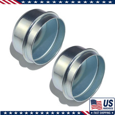2pcs Trailer Hub Cap 1.98 2000 To 3500 Pound Axles Galvanized Rust Resistant Ch 2pcs Trailer Hub Cap 1.98 2000 To 3500 Pound Axles Galvanized Rust Resistant Ch
