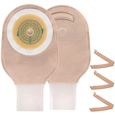 Colostomy Bags One Piece Drainable Ostomy Pouches with Clamp 10PCS Cut to Fit