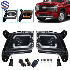 Led Fog Lights For 2019-2022 Chevy Silverado 1500 2500hd 3500hd Drl Turn Signal Led Fog Lights For 2019-2022 Chevy Silverado 1500 2500hd 3500hd Drl Turn Signal