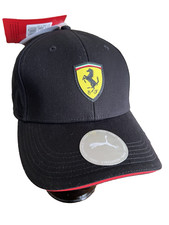Gorra de Conductor Scuderia Ferrari X Puma F1 / Gorra de Béisbol Unisex Negra Nueva con Etiquetas