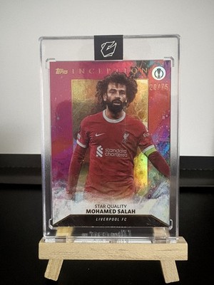 Mohamed Salah /75 Mag Europa League Topps Inception Color Match Rare Liverpool