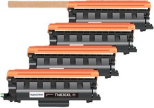 TN830XL Toner Cartridge 4 Pack for Brother Printers w/ Chip HL-L2460DW