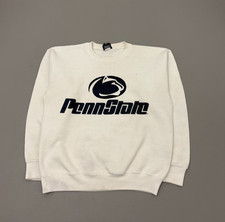 Vintage 90s Penn State Nittany Lions Crewneck Sweatshirt White True Medium