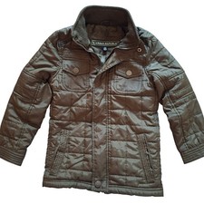 Urban Republic Quilted Puffer Jacket Boys Size 5/6 Olive Green Excellent Utility