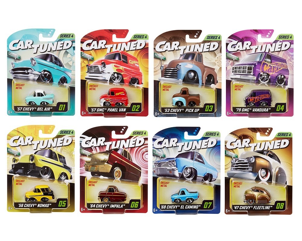 【訳あり特価】Dinky Toys アメ車 6台セット（Code 3・修復品） 2025 CarTuned 1:64 Series 4 Mainline Assortment 8 Car Set, 592631