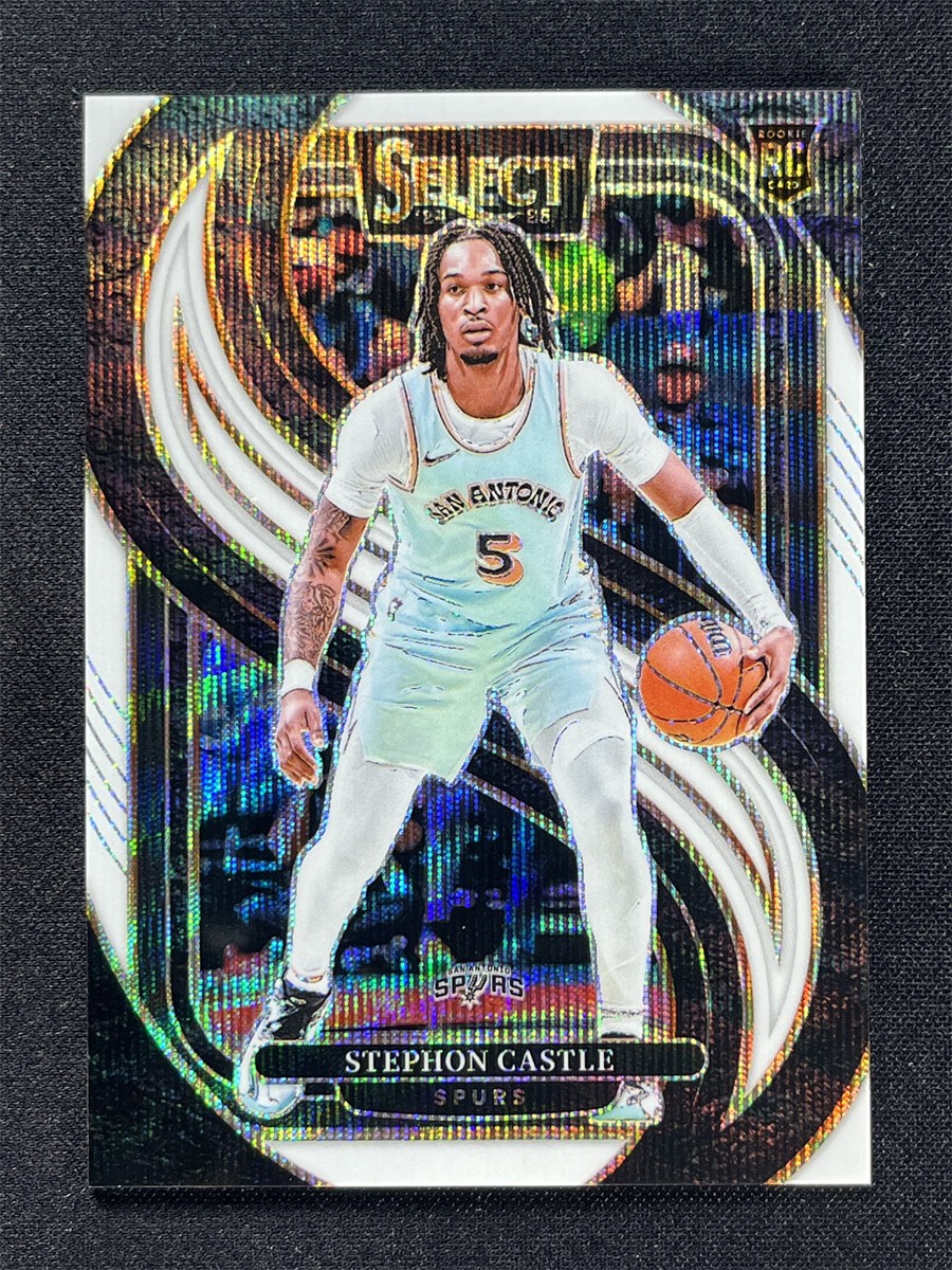 2024-25 Panini Select Stephon Castle #175 Premier Level White Wave Rookie RC /99