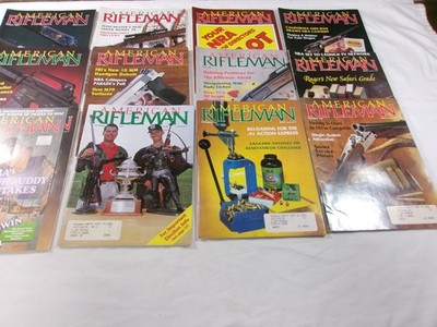 Vintage 1990 THE AMERICAN RIFLEMAN Magazine Lot Complete Full Year 12 Issues