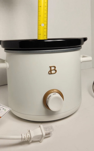2 qt Crockpot Beautiful by Drew Barrymore New Open Box slow Cooker white - Picture 12 of 16