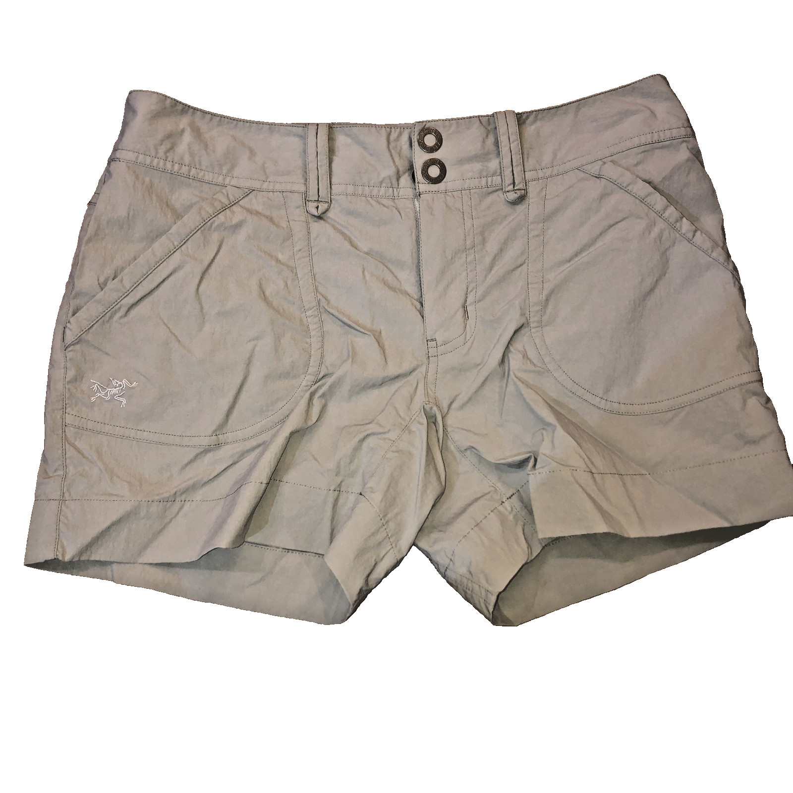 Arc'teryx Nylon Beige Women's Activewear Hiking Shorts Size 26" Arcteryx