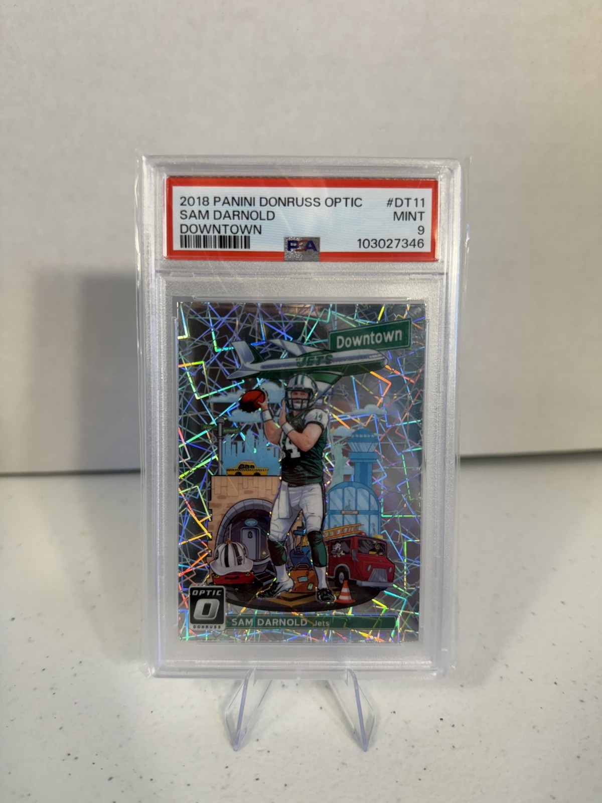 2018 Donruss Optic - Downtown Sam Darnold #DT-11 (RC) PSA 9
