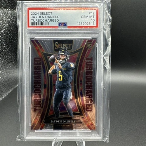 2024 Panini Select - Turbocharged Jayden Daniels #12 (RC)