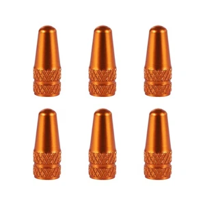 VORCOOL 6 Pcs Aluminum Alloy French Caps for Road Bike Mountain Bike Tyre