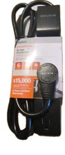 Belkin Surge Protector 6 Outlets 6  Cord Black BSE600-06BLK-WM 360 Swivel Plug