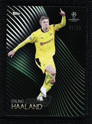 2020-21 Topps UEFA Champions League Knockout Green 53/99 Erling Haaland 0d2s