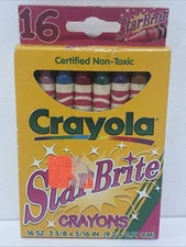 Vintage Crayola Star Brite Crayons 16 Pack 1997 Twinkle & Shine Rare New