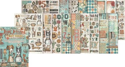 Stamperia Junk Journal Furry Friends 21x29.7 cm Scrapbook Notizbuch Bastelbuch
