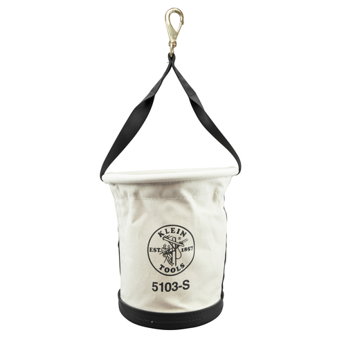Klein Tools 5103S 4 Canvas with Molded Bottom Heavy-Duty Tapered-Wall Bucket - Picture 2 of 6