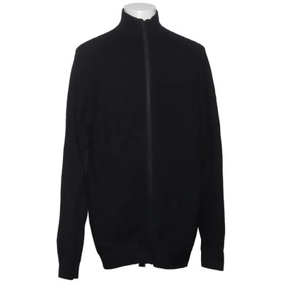 Force, Strickjacke, Herren, Größe: 2XL, Schwarz, Baumwolle, Einfarbig #C4M