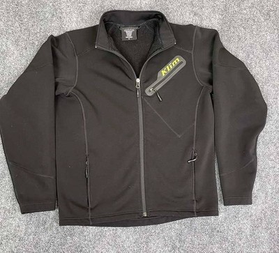 Klim Inferno Jacket Men's Small Black Full Zip Fleece Snowmobile Moto Coat