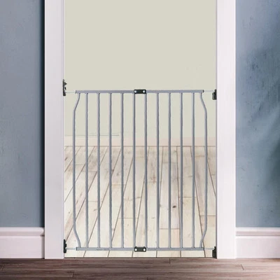 Safetots Baby Gate, Eco Screw Fit Gate, Stair Gate, Grey Range 70cm - 140cm