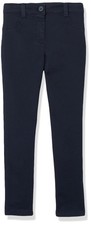 Nautica Girls School Uniform Pants Navy 20.5 Plus Adjustable Waist NWT