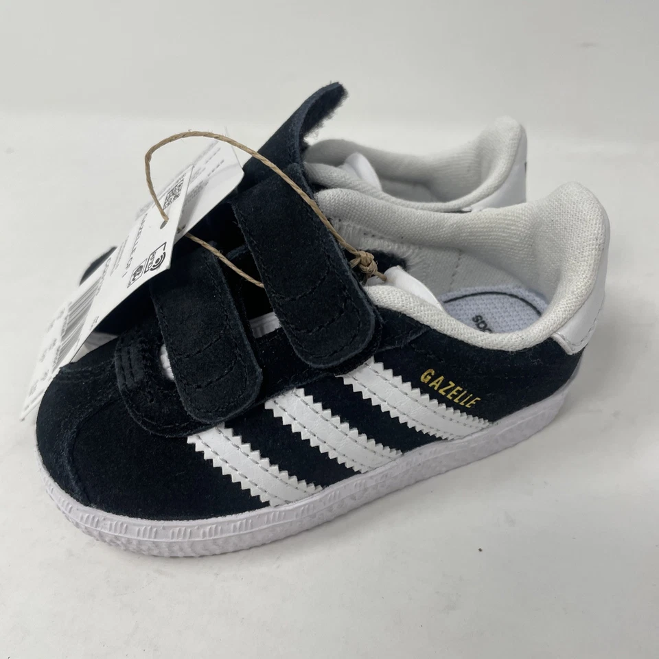 Adidas Gazelle CF I Toddler Size 5K  Black With White Stripes CQ3139 New w/tag - Image 3 of 4